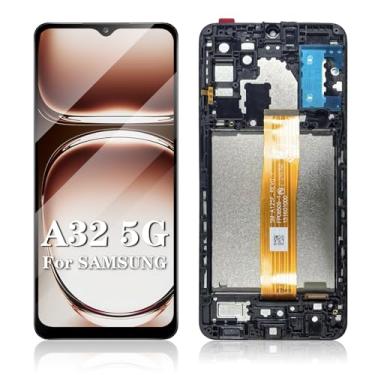 Imagem de Substituição de tela para Samsung Galaxy A32 5G (não A32 4G), com moldura, para substituição de tela Samsung A32 16.5 cm S326dl A326u A326b A326a A326w Display LCD Touch Digitalizador, sem ferramentas