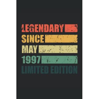 Imagem de Taccuino: Blank Notebook nato con copertina del compleanno maggio 1997 |120 pagine ate |Softcover |. Formato A5 |. Perfetto per note, testi, record, ecc.