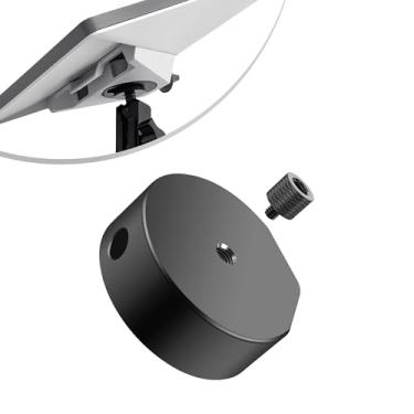 Imagem de Starlink Mini tripé adaptador de montagem 1/10.2 cm-20 rosqueado com 3/20.3 cm-16 adaptador de montagem de tripé de liga de alumínio rosqueado para Starlink Mini adaptador de 1/10.2 cm-20 rosqueado