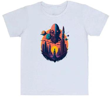 Imagem de Camiseta Infantil  Planeta Alien Cidade Futuristica - Alearts, 16