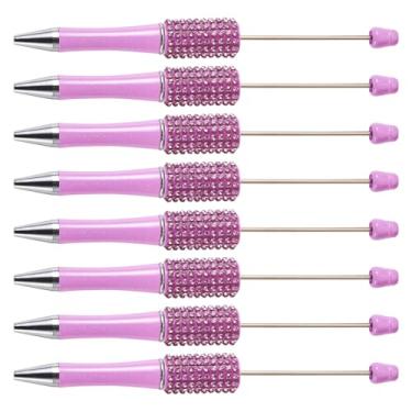 Imagem de KISSITTY Canetas esferográficas de orquídea, tinta preta, diamante, pedras, strass para fazer canetas, estudantes, professores, casamento, formatura, festa, presente, material de escritório