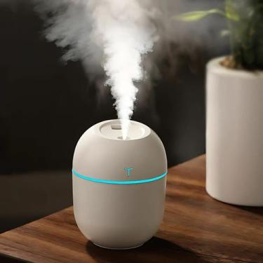 Imagem de Difusor Umidificador Egg Portátil Usb Pequeno Aromatizador Agua Ambien
