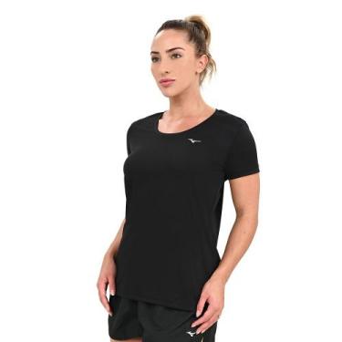 Imagem de Camiseta de Corrida Feminina Mizuno Nirvana, Preto, G