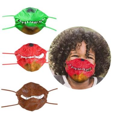 Imagem de Máscara Infantil Boca de Dinossauro Carnaval fantasia Divertida - Daic