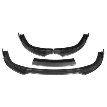 Imagem de 3PCS Car Front Bumper Lip Splitter Difusor Lip Defletor Body Kit Spoiler Compatível Para Chrysler 300 SRT8 CS Base Sedan 2012 2013 2014(Carbon Fiber Look)