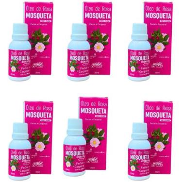 Imagem de ÓLEO DE ROSA MOSQUETA 30ml 100% PURO DEMAZON 6un