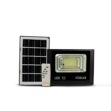 Imagem de Refletor LED 50W 6500K IP65 Placa Solar Foxlux