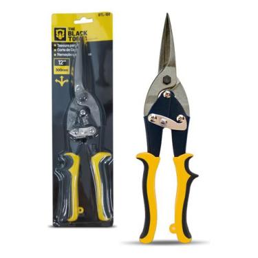 Imagem de Tesoura Manual Para Cortar Chapa Corte Reto - The Black Tools
