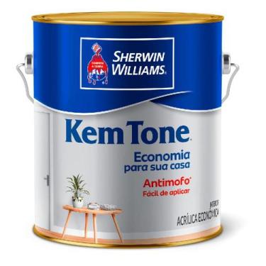 Imagem de Tinta latex kemtone  acrilico branco gelo 3,6lt - 000007