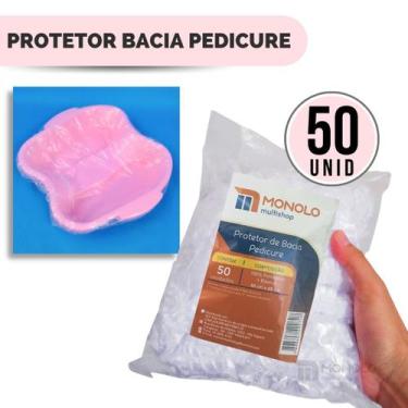 Imagem de Protetor Bacia Pedicure Descartável 68x66 cm Pacote com 50 unidades En