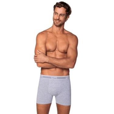 Imagem de Cueca lupo boxer masculino ref: lupo00784, Cinza mescla, GG