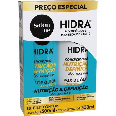 Imagem de KIT SHAMPOO+CONDICIONADOR SALON LINE HIDRA MIX DE OLEOS E MANTEIGA DE KARITE 300ML