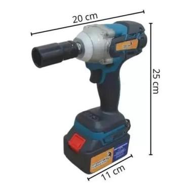 Imagem de Chave De Impacto 18V Carregador 2 Baterias Lítio Com Maleta - Sa, Song