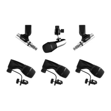 Imagem de Earthworks Audio Kit de microfone de bateria DK6 de 6 peças para tambor, tom, tarola e pratos, inclui 4 microfones DM17, 2 microfones SR20 Gen 2, 1 microfone DM6, suportes de aro, clipes de microfone