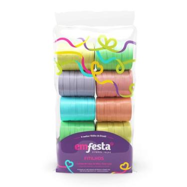 Imagem de Fitilho Candy Colors 05Mm X 50M Pacote Com 10 Un - Emfesta