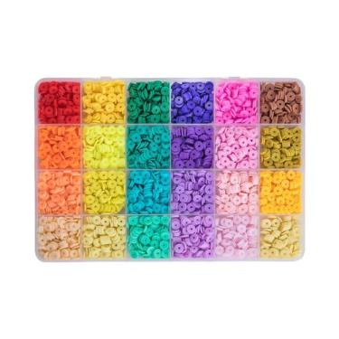 Imagem de Kit de 14.400 Contas de Argila de Polímero para Bijuterias DIY, Conjun