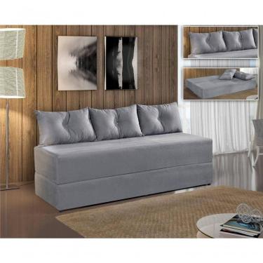 Imagem de Sofá Cama Duplex Cor Cinza