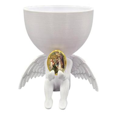 Imagem de Anjo da Guarda Anjinho São Bráz Vasinho Decoração - Point da Fe
