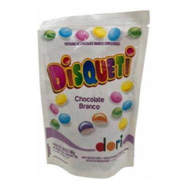 Imagem de Kit c/ 3 Disqueti Chocolate Branco 100g Dori