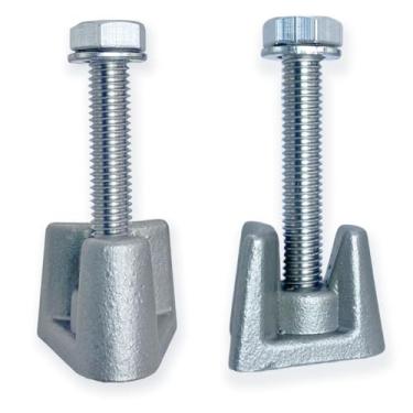 Imagem de YUEERIO Conjunto de 2 peças de substituição de aço inoxidável 316 resistente à corrosão para escadas de piscina e cunha - cunha - parafusos e arruelas, PW-4c, para âncoras de corrimão de 10 cm