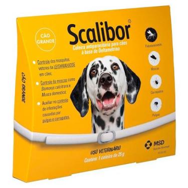 Imagem de Coleira Scalibor Antiparasitária para Cães Auxilia no controle de Infe