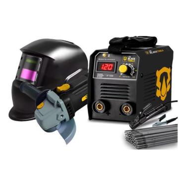 Imagem de Maquina De Solda Inversora 120a + Mascara + Esmerilhadeira - Oz
