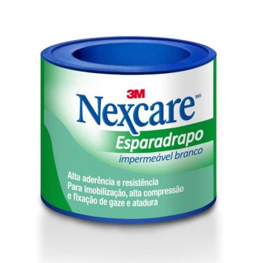 Imagem de Esparadrapo Impermeável Nexcare Branco– 25 mm x 0,9 m