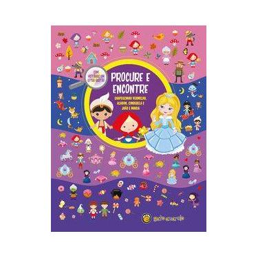 Imagem de Procure e encontre: Chapeuzinho vermelho, Aladim, Cinderela e João e M
