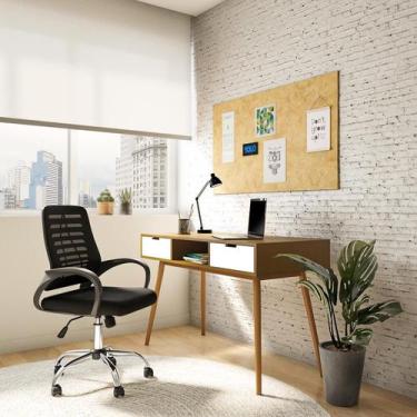 Imagem de Cadeira de Escritório Secretária Giratória Beyond Preta - Mobly