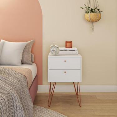 Imagem de Mesa de Cabeceira Brida 2 GV Branca - Mobly