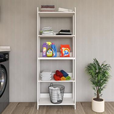 Imagem de Armário Multiuso Lavanderia Organizador Movlar - Mod.0703 (Branco)