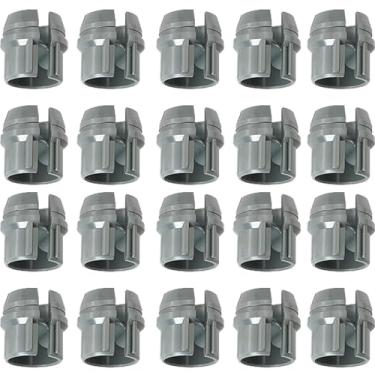 Imagem de TAODAN 20 peças, conectores de cabo não metálicos de 1/2 polegada, clipes de fixação de fio de plástico, encaixe de conduítes de caixa elétrica