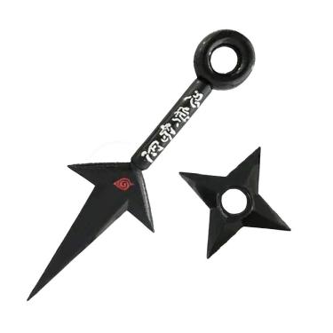 Imagem de Kit Naruto Shippuden Kunai Minato 23,5Cm + Shuriken 9Cm 10