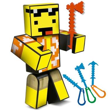 Imagem de Bonecoo Mel Streamer Jogo Mine Articulado Youtuber Game Craft