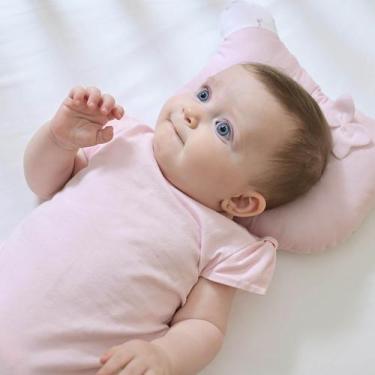 Imagem de Travesseiro Anatômico para Bebê Baby Joy Fábula, Rosa 