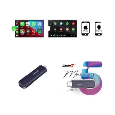Imagem de Adaptador CarPlay Android Auto 3 Em 1 Sem Fio CarlinKit 5.0 Para Mazda