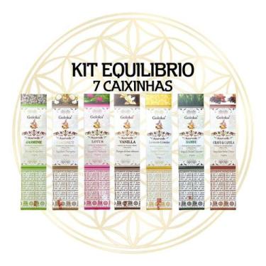 Imagem de KIT C/7 CX's - Incensos Indiano Goloka Linha Ayurvedic Varetas, KIT EQ