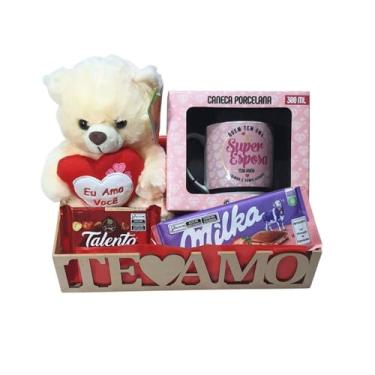 Imagem de Cesta Presente Super Esposa com Urso, Caneca e Chocolate
