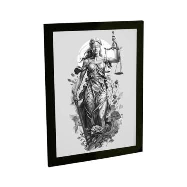 Imagem de Quadro Decorativo Deusa Da Justiça Themis Direito Escritório Advocacia Tattoo