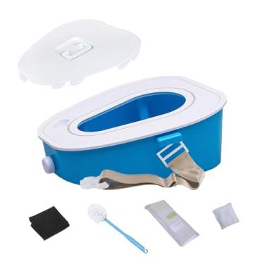 Imagem de Banheiro portátil, vaso sanitário de acampamento de carro para adultos, mulheres grávidas, homens velhos, vaso sanitário de cômoda ao ar livre, vaso sanitário porta de viagem para carro, acampamento