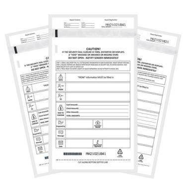 Imagem de Sacos de depósito Belinlen Security Pocket Bank 15,3 cm x 22,9 cm