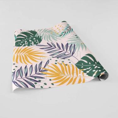 Imagem de Papel de Parede Adesivo Folhagem Tropical Costela de Adão - Kanto Stor