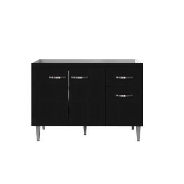 Imagem de Balcão Gabinete Para Cozinha Gabriela 120cm 3 Portas 1 Gaveta