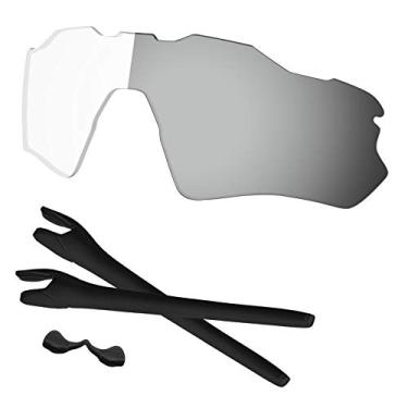 Imagem de Predrox Lentes HD para Cinza Photochromic Radar EV Path e kits de borracha de substituição para óculos de sol Oakley OO9208