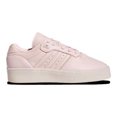 Imagem de adidas Tênis de basquete masculino Rivalry Lux cano baixo, Rosa arenoso/marfim/rosa arenoso, 40