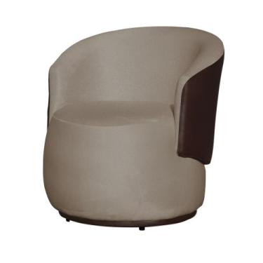 Imagem de Poltrona Orgânica Decorativa Beatriz Suede Composê material sintético 