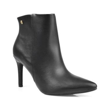 Imagem de Bota Feminina Vizzano Salto Agulha Bico Fino Preta, 38