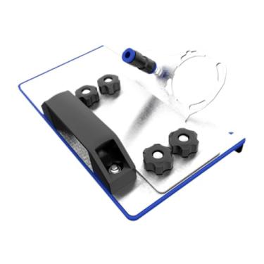 Imagem de Ioensy Suporte de esmerilhadeira angular de 45 graus, ferramenta de chanfradura de azulejos, máquina de corte de aço inoxidável multifuncional e estável para, 24cmx16cmx7cm