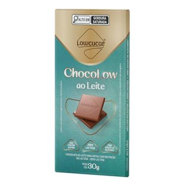 Imagem de Lowçucar Chocolate Chocolow ao Leite Zero Lactose 30g – Display com 10 Unidades