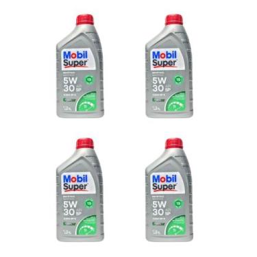 Imagem de Kit 4 Unidades Óleo Motor Mobil Super 5W30 SP Dexos 1 Sintético 1L - M